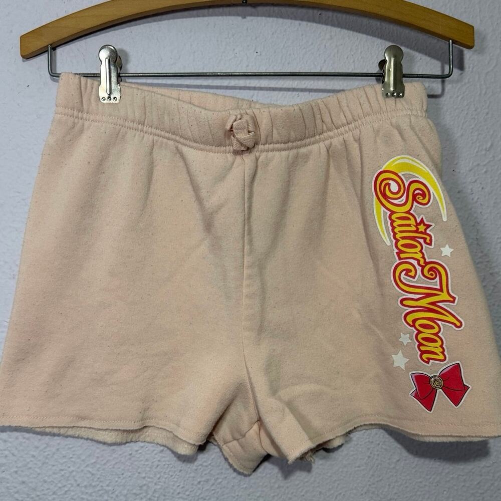 Sailor Moon Peach Fleece Lounge Shorts Girls XL Plus Kawaii Anime Coquette